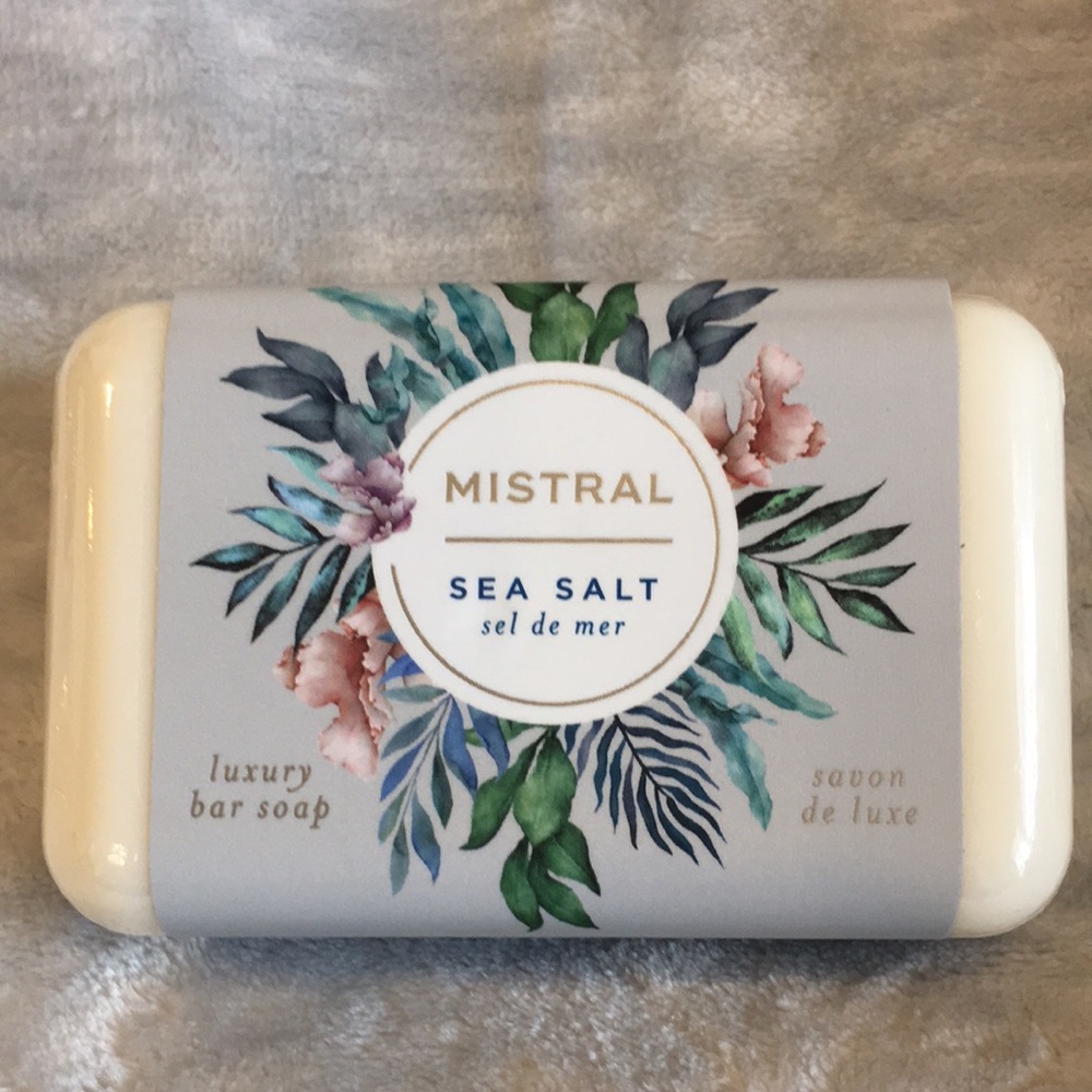 Mistral Scented Sea Salt Luxury Hand Soap 7 oz Shea Butter Olive Oil NWT France